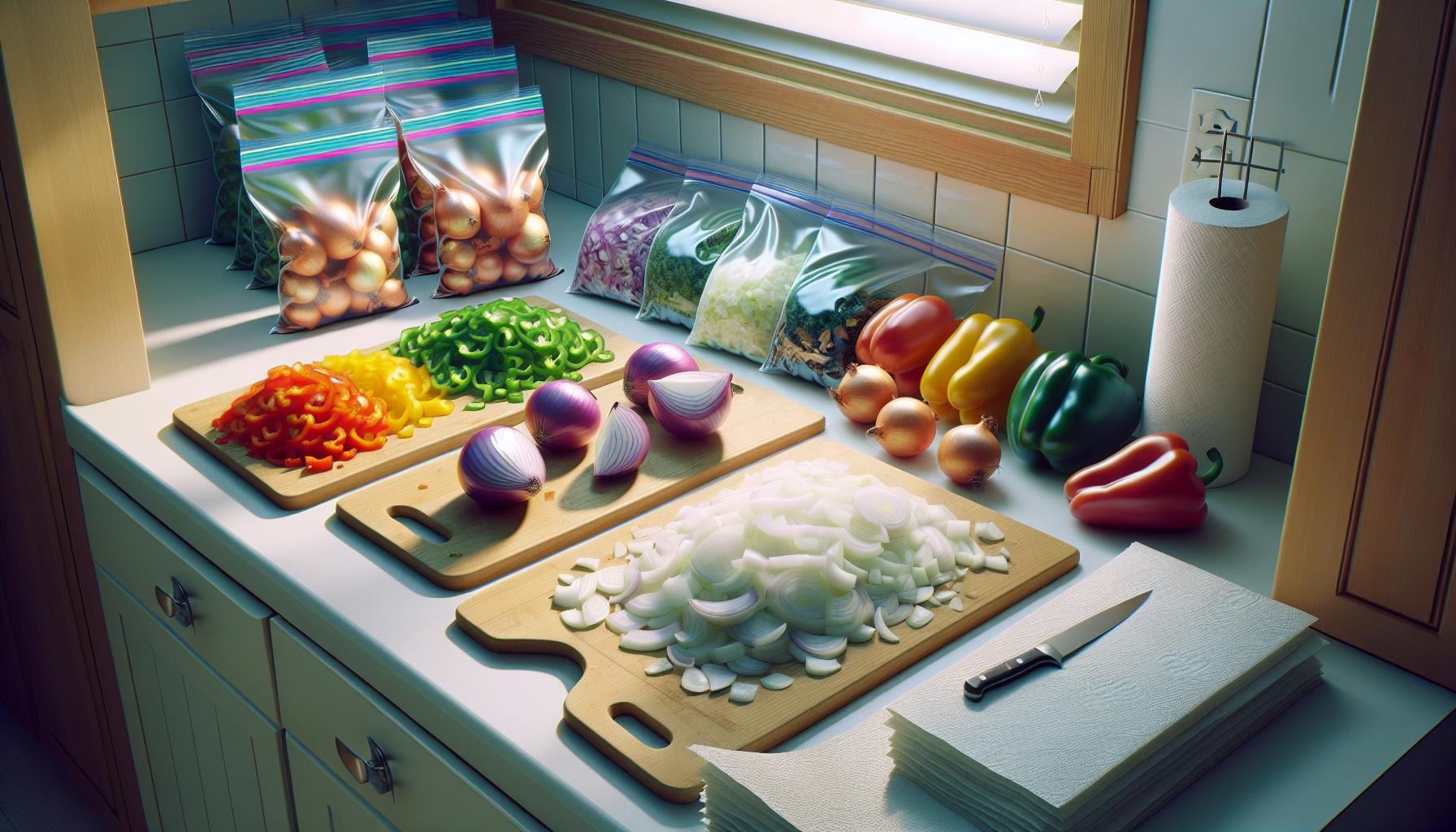 How to Freeze Onions & Peppers - Ultimate Storage Guide - Terra's Kitchen