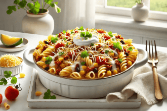 This One-Pot Cheesy Taco Pasta is the ultimate family-friendly dinner, combining the bold flavors of tacos with comforting pasta—all in just 30 minutes! Made in a single pot for easy cleanup, this dish is packed with ground beef, cheese, beans, and a hint of spice, making it a guaranteed crowd-pleaser. Perfect for busy weeknights, meal prep, or whenever you need a quick and delicious meal!