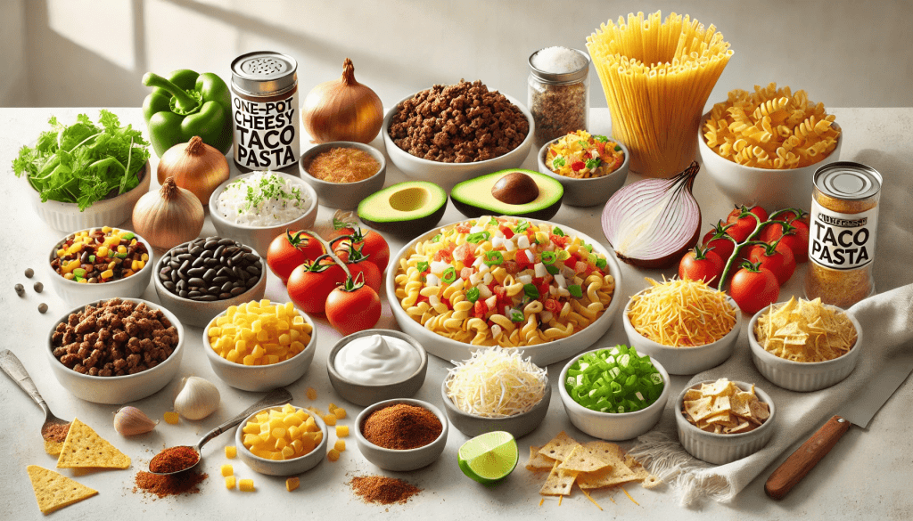 One-Pot Cheesy Taco Pasta, easy taco pasta recipe, cheesy taco pasta, one-pot pasta recipe, taco pasta with ground beef, quick taco pasta dinner, family-friendly taco pasta, 30-minute pasta meal, kid-friendly taco pasta, taco pasta skillet, creamy taco pasta, easy weeknight dinner, simple taco pasta recipe, one-pot Mexican pasta, taco pasta with black beans, cheesy ground beef pasta, one-pot dinner ideas, taco-flavored pasta, easy one-pot meals, quick cheesy pasta recipe.