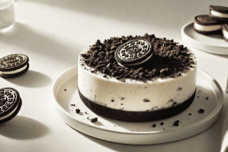 Delicious no-bake Oreo cheesecake with a creamy filling, Oreo crust, and crushed Oreo topping – perfect easy dessert recipe for Oreo lovers.